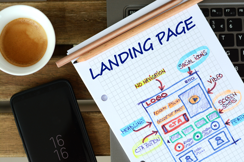 Landing page vital marketing
